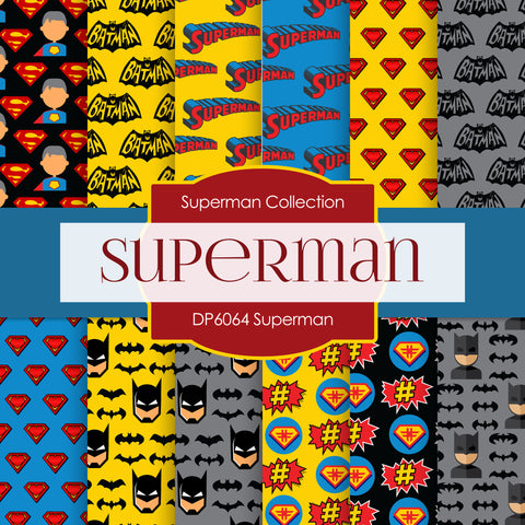 Superman Digital Paper DP6064 - Digital Paper Shop - 1