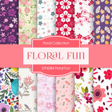 Floral Fun Digital Paper DP6084 - Digital Paper Shop