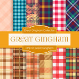 Great Gingham Digital Paper DP6107 - Digital Paper Shop