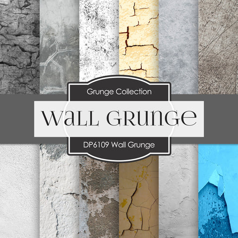 Wall Grunge Digital Paper DP6109A - Digital Paper Shop