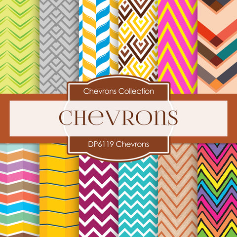 Chevrons Papers Digital Paper DP6119A - Digital Paper Shop