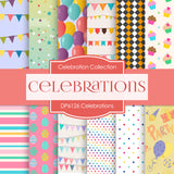 Celebrations Digital Paper DP6126A - Digital Paper Shop