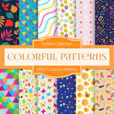 Colorful Patterns Digital Paper DP6131A - Digital Paper Shop