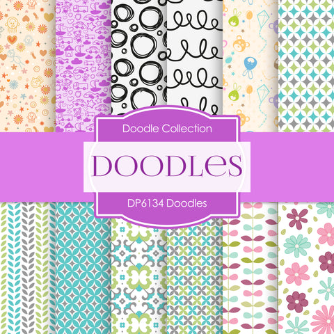 Doodles Digital Paper DP6134 - Digital Paper Shop