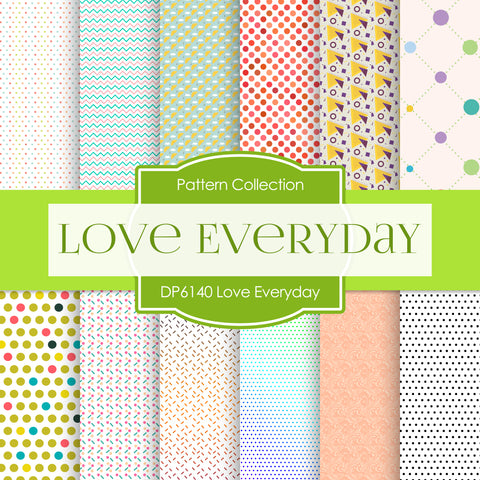 Love Everyday Digital Paper DP6140A - Digital Paper Shop