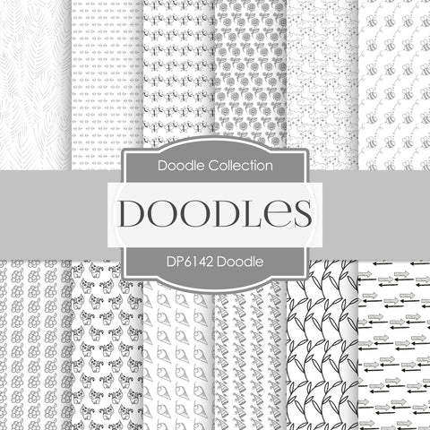 Doodles Digital Paper DP6142A - Digital Paper Shop