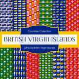 British Virgin Islands Digital Paper DP6153 - Digital Paper Shop