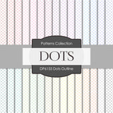 Dots Outline Digital Paper DP6155A - Digital Paper Shop