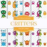 Critters Digital Paper DP6159B - Digital Paper Shop