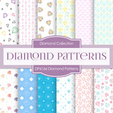 Diamond Patterns Digital Paper DP6166C - Digital Paper Shop