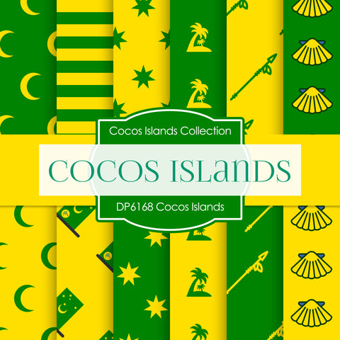 Cocos Island Digital Paper DP6168 - Digital Paper Shop