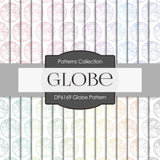 Globe Pattern Digital Paper DP6169A - Digital Paper Shop