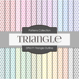 Triangle Outline Digital Paper DP6171A - Digital Paper Shop