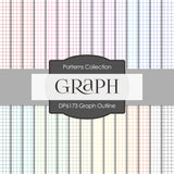 Graph Outline Digital Paper DP6173A - Digital Paper Shop