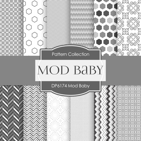 Mod Baby Digital Paper DP6174C - Digital Paper Shop