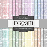 Dream Dictionary Digital Paper DP6176A - Digital Paper Shop