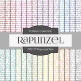 Rapunzel Text Digital Paper DP6177A - Digital Paper Shop