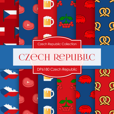 Czech Republic Digital Paper DP6180 - Digital Paper Shop