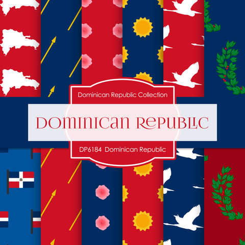 Dominican Republic Digital Paper DP6184 - Digital Paper Shop