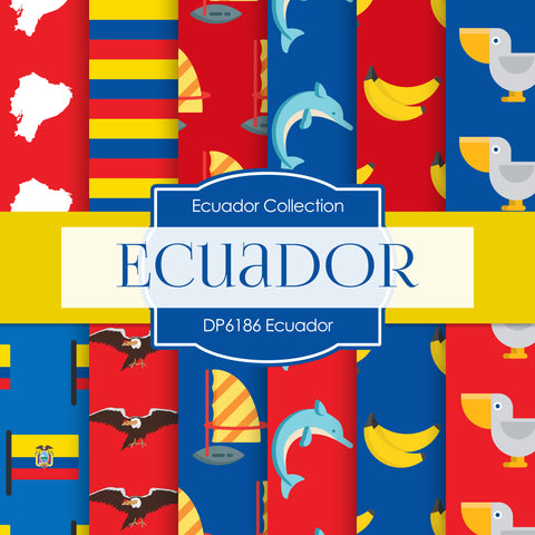 Ecuador Digital Paper DP6186 - Digital Paper Shop