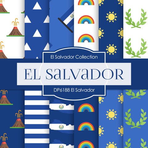 El Salvador Digital Paper DP6188 - Digital Paper Shop
