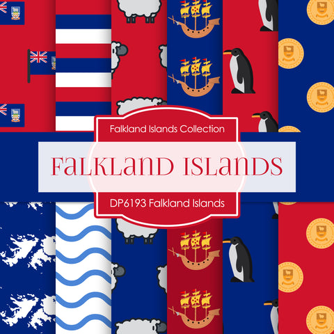 Falkland Islands Digital Paper DP6193 - Digital Paper Shop