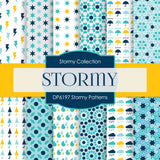 Stormy Patterns Digital Paper DP6197C - Digital Paper Shop