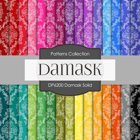 Damask Solid Digital Paper DP6200A - Digital Paper Shop