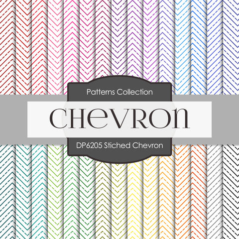 Stitched Chevron Digital Paper DP6205C - Digital Paper Shop