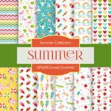 Sweet Summer Digital Paper DP6205D - Digital Paper Shop
