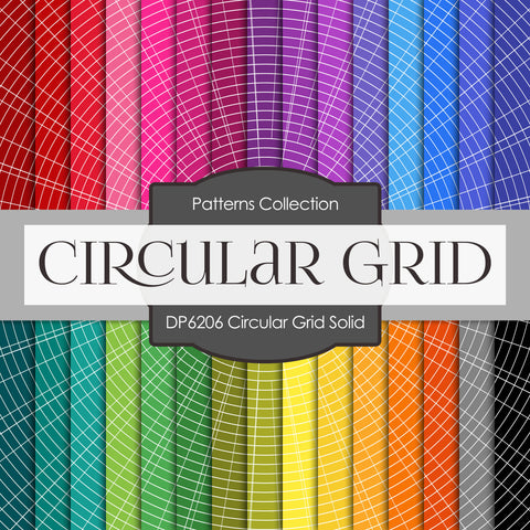 Circular Grid Solid Digital Paper DP6206A - Digital Paper Shop