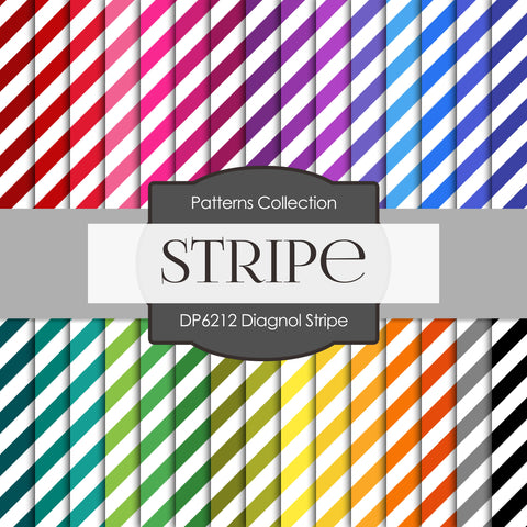 Diagnol Stripe Digital Paper DP6212A - Digital Paper Shop