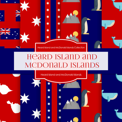 Heard Island and McDonald Islands Digital Paper DP6213 - Digital Paper Shop