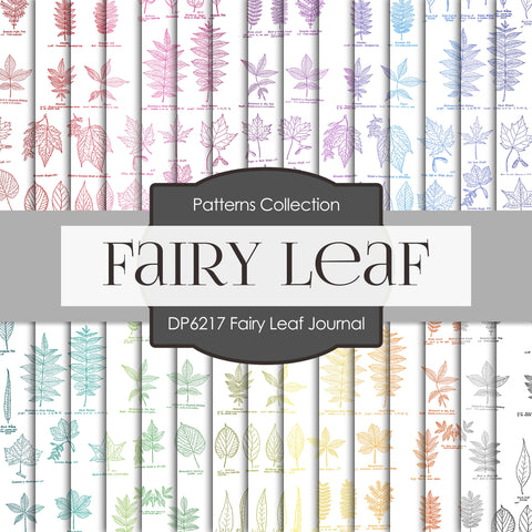 Fairy Leaf Journal Digital Paper DP6217A - Digital Paper Shop