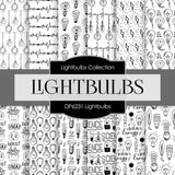 Lightbulbs Digital Paper DP6231A - Digital Paper Shop