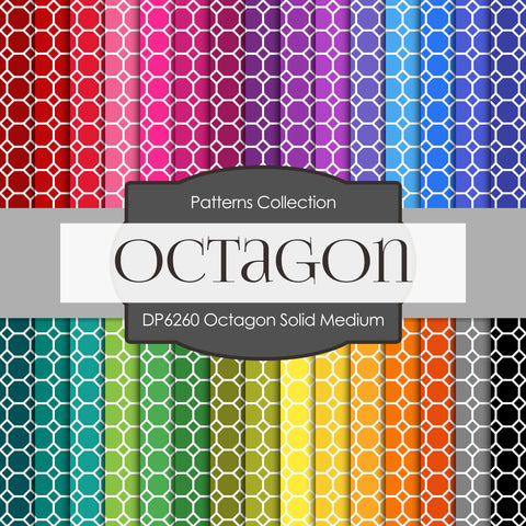 Octagon Solid Medium Digital Paper DP6260A - Digital Paper Shop
