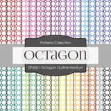 Octagon Outline Medium Digital Paper DP6261A - Digital Paper Shop