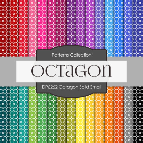 Octagon Solid Small Digital Paper DP6262A - Digital Paper Shop