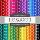 Hexagon Solid Medium Digital Paper DP6268A - Digital Paper Shop