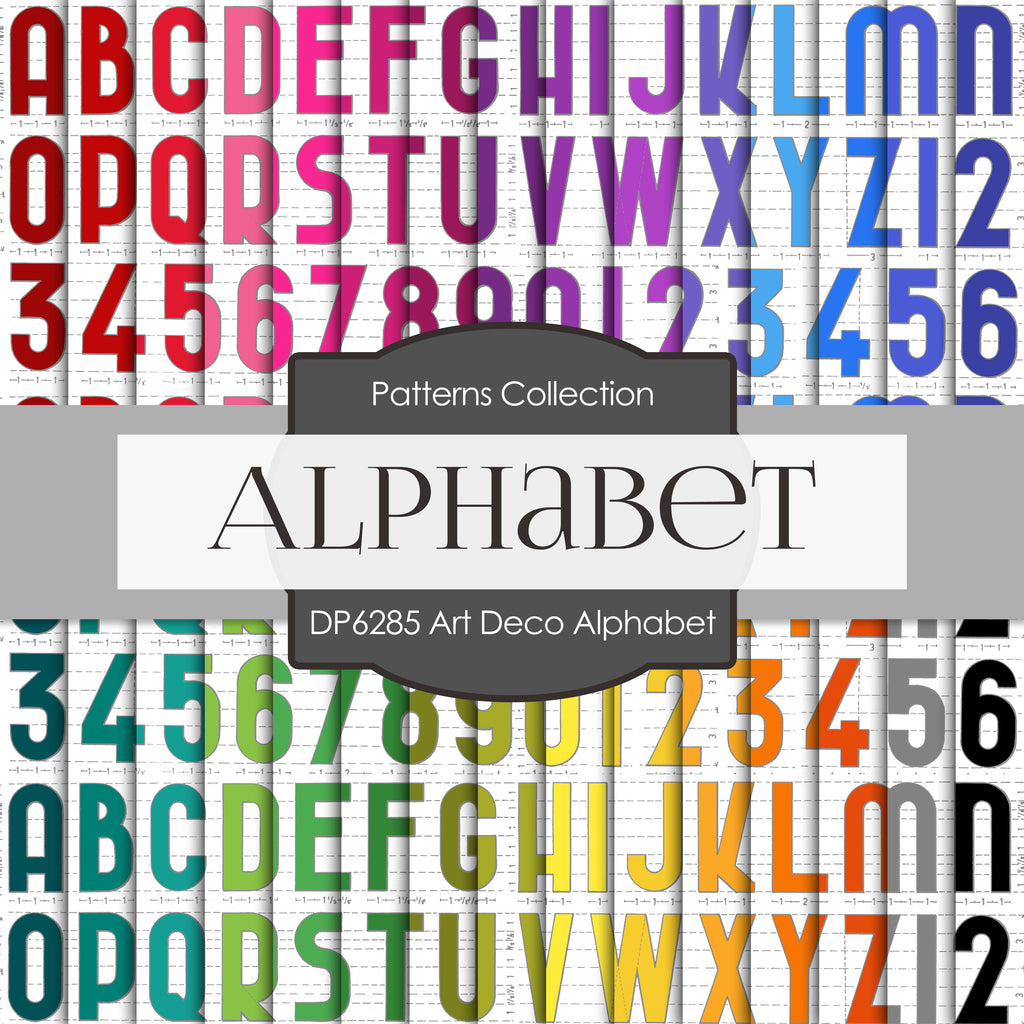Home › Art Deco Alphabet Digital Paper DP6285A