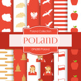 Poland Digital Paper DP6285 - Digital Paper Shop