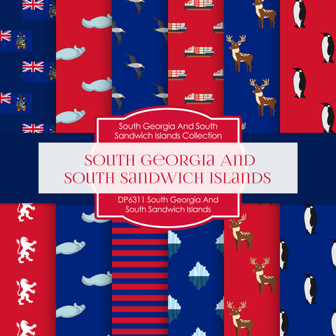 South Georgia And South Sandwich Islands Digital Paper DP6311 - Digital Paper Shop