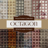 Large Octagon Digital Paper DP6318A - Digital Paper Shop