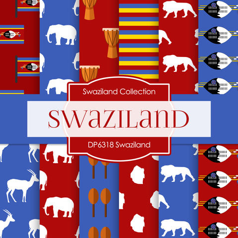 Swaziland Digital Paper DP6318 - Digital Paper Shop