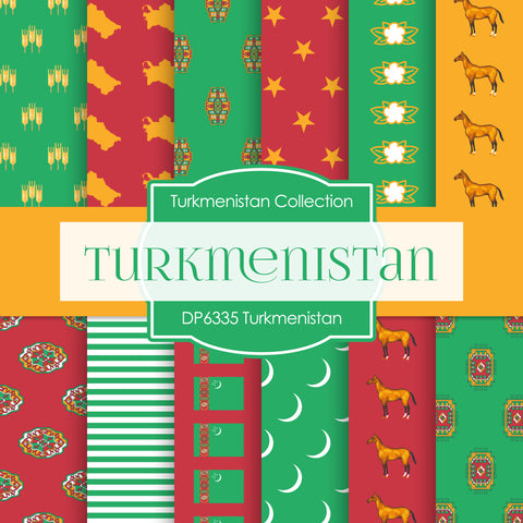 Turkmenistan Digital Paper DP6335 - Digital Paper Shop