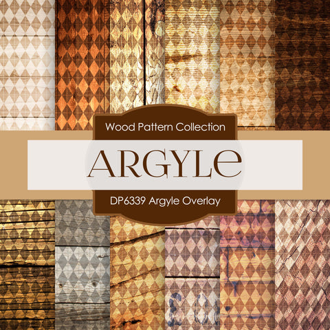 Argyle Overlay Digital Paper DP6339A - Digital Paper Shop