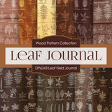 Leaf Field Journal Digital Paper DP6343A - Digital Paper Shop