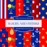 Wallis And Futuna Digital Paper DP6348 - Digital Paper Shop