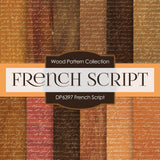 French Script Digital Paper DP6397 - Digital Paper Shop