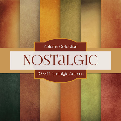 Nostalgic Autumn Digital Paper DP6411 - Digital Paper Shop